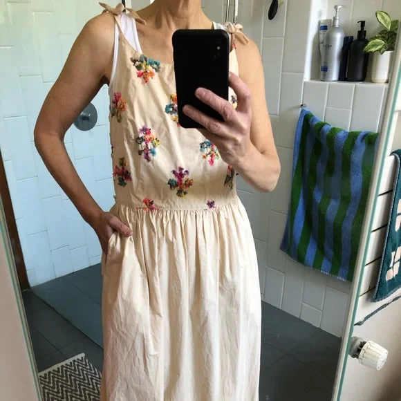 Ghost Dresses Ghost Cotton Tiestrap Sundress With Multicolored